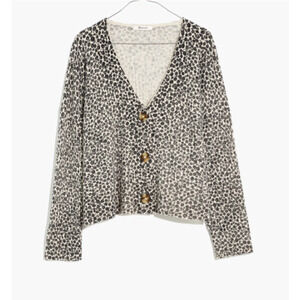 Madewell Vintage Ditsy Cameron Floral Cardigan Alpaca Wool size S boho prairie